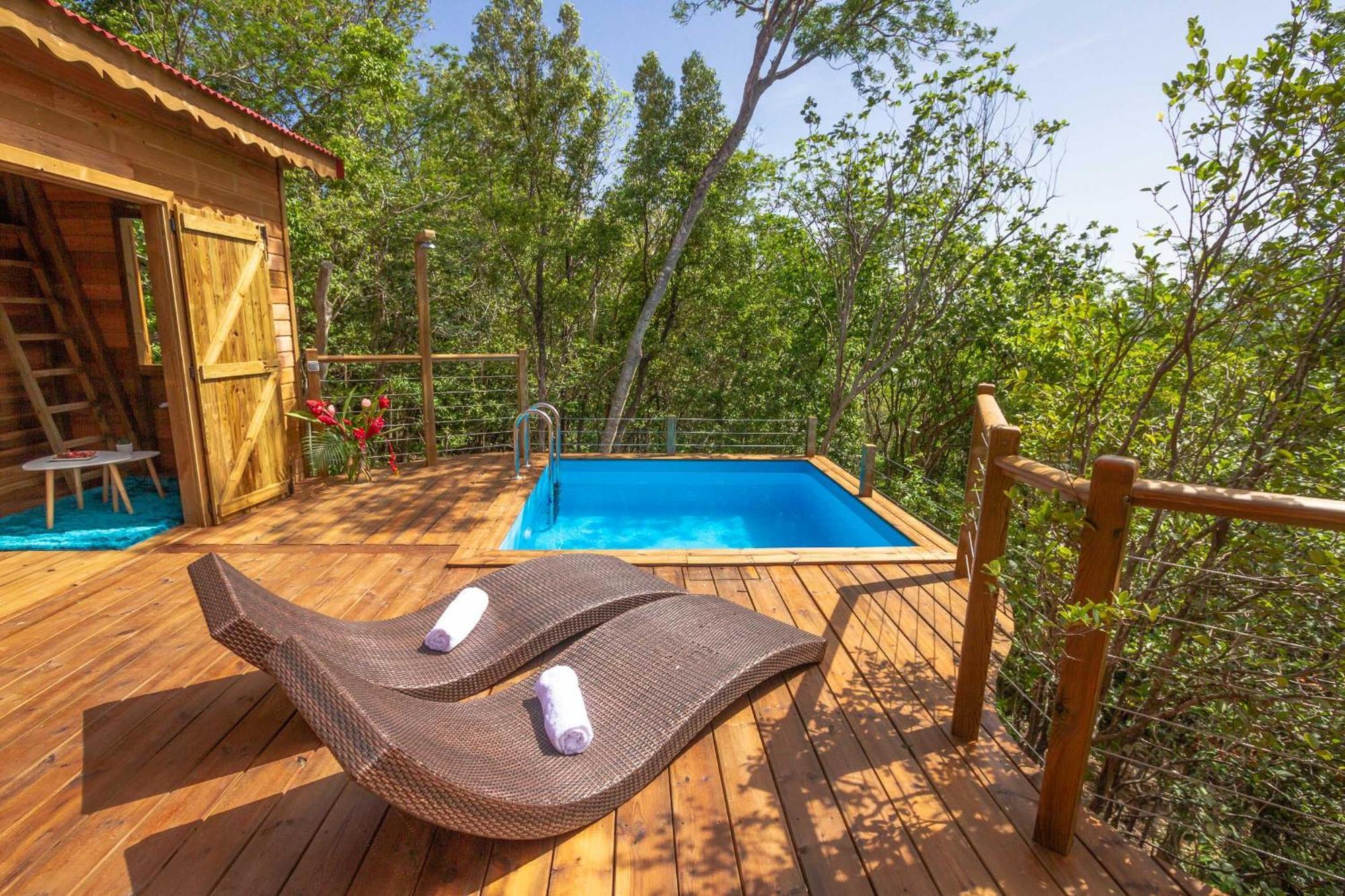 Au Jardin Des Colibris Ecolodge&Spa Deshaies Kültér fotó